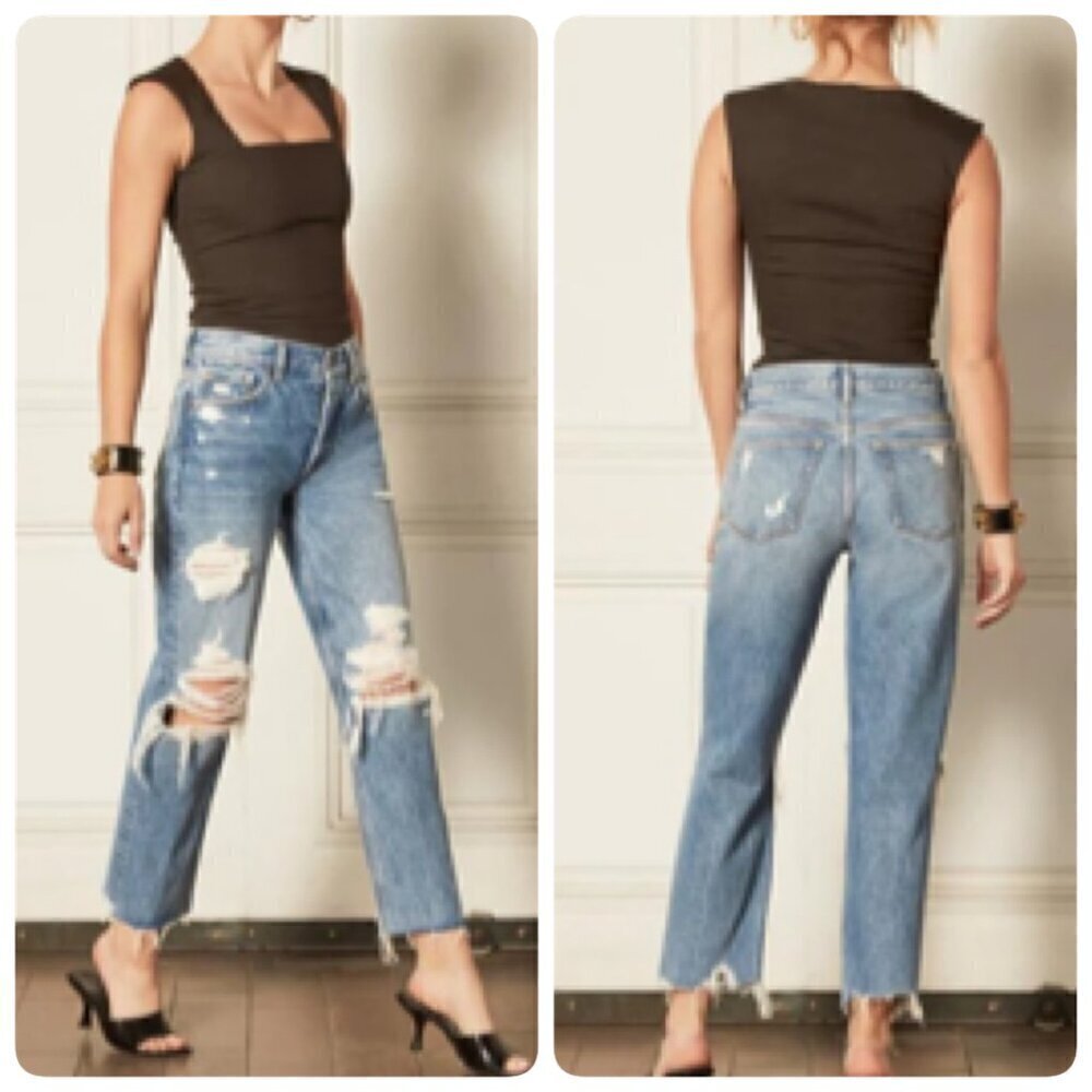 Boyish The TOMMY High Waisted Rigid Straight Jean Sz 27 in ANGEL HEART